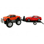Odťahovacie vozidlo Monster Truck s autom 58 cm oranžové